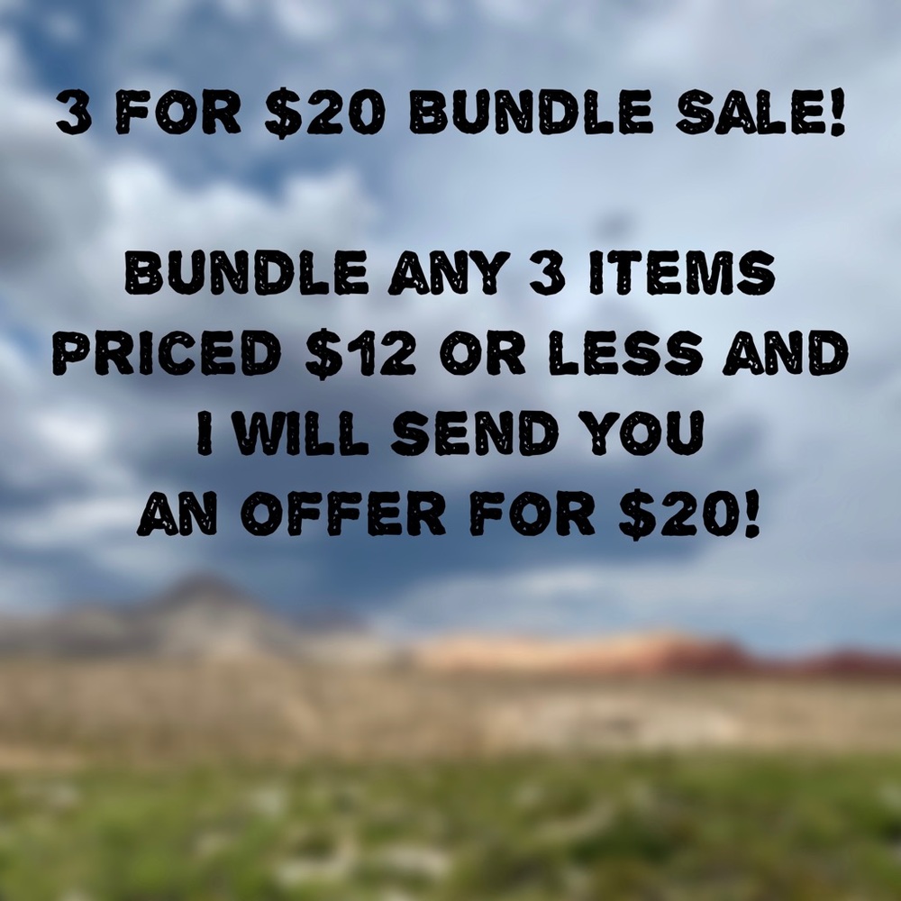 3 for $20 Bundle Sale!